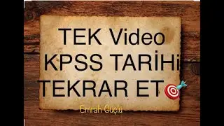 ✅2020 Kpss Tarih Genel TEKRAR 🎯350 SORU’da BÜTÜN TARİHİ TEKRAR ET Ve BİR Adım Öne Geç 👍