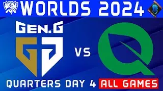 GEN vs FLY Highlights ALL GAMES | Worlds Quarterfinals 2024 | Gen.G vs FlyQuest by Onivia