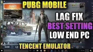 🔧How To Fix Lag in PUBG Mobile Emulator 100% Work Best Setting For Tencent Emulator On Low End Pc