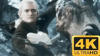 Legolas vs Bolg | The Hobbit: The Battle Of The Five Armies 2014 4K HDR !
