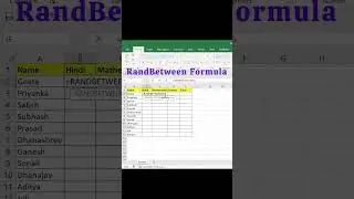 #Randbetween How to use Randbetween Function in Excel?|Excel Tips #excel  #viralshorts