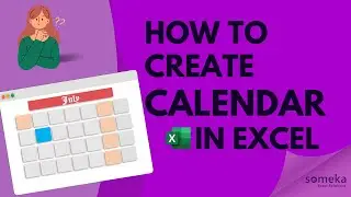 How to Create A Calendar in Excel? | FREE Download