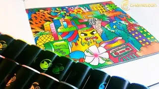 Are Chameleon Markers Worth It? (Insane Chameleon Markers Doodle)