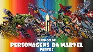 Colorização Digital - Speed Color Personagens da Marvel Parte 2