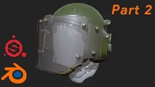 моделирование военного шлема ЗШ-1-2М в Blender (part 2)