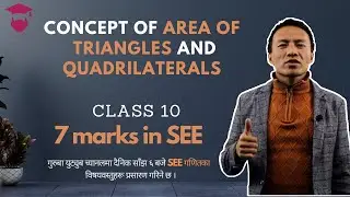 Concept of Area of Triangles and Quadrilaterals || Class 10 Maths Chapter 13 || SEE Math Geometry