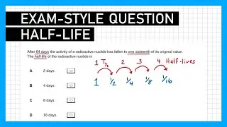 Half-life Calculation Past Exam Question - A Level Physics