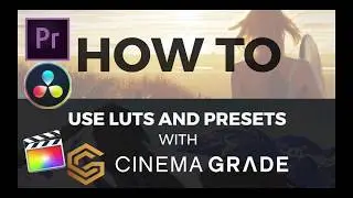How to use LUTS and presets with Cinema Grade