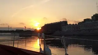 Набережные и Мосты Санкт-Петербурга на рассвете ⛵️ Переход на парусной яхте Comfort 30