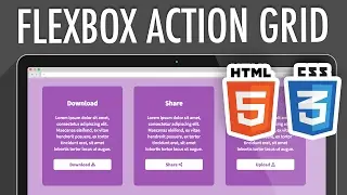 Flexbox Action Grid HTML5 CSS3 | XO PIXEL