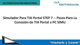 Simulador Para TIA Portal STEP 7 -- Conexión TIA Portal a PC SIMU