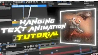 Hanging Text Animation for Edits | After Effects Tutorial