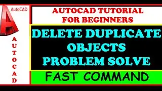 Overkill command | overlap delete in AutoCAD | AutoCad Tutorial For Beginners in Hindi/Urdu