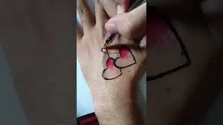 How to Draw 2 Heart on Hand