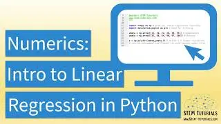 Numerical Methods: Linear Regression in Python (Numpy Package) + Plotting