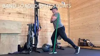 Resistance Band Loaded Split Squats