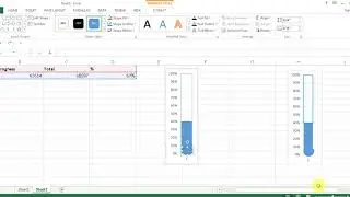 How To Create Thermometer Goal Chart Representing Data in chart in a Thermometer shape  In Excel