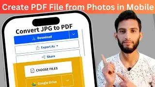 How to create pdf file from photos in mobile | Image ko pdf me kaise convert kare mobile se
