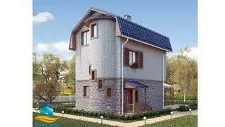 Дом возле моря 122 м² (№-1138) - пример, варианты строительства.