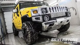 Hummer H2 из болота на детейлинг мойку в Silverstone Detailing