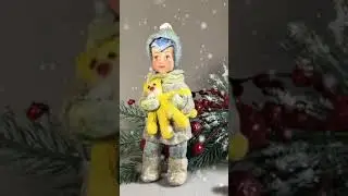 Ватная ёлочная игрушка 