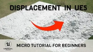 How to use displacement maps in unreal engine 5 - Micro tutorials for beginners