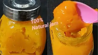 3 ingredients natural mango jam home made | how to make mango jam in telugu | आम जाम |
