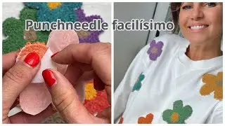 CÓMO BORDAR CON LA AGUJA MÁGICA Y TRANSFORMAR TU ROPA - PUNCH NEEDLE TUTORIAL DIY