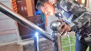 stainless steel design for railing || How to install stainless steel railing