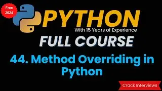 Method Overriding in Python | Python Method Overriding | OOP in Python