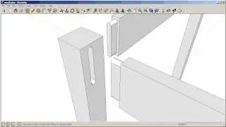 Sketchup: Mortise and tenon joinery