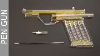 How to make a Toy gun with pen that shoots - DIY Toy Tutorial.