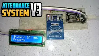 Version 3 - RFID Attendance System using NodeMCU ESP8266 and Google Sheets