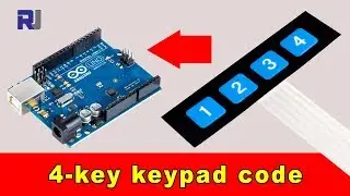 How to use 4x1 push button keypad in Arduino