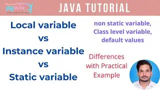 difference between static and instance variable in java​ | instance variable in java example​
