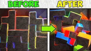 SUPER SATISFYING Glowing Softbody Tetris [RTX ON]