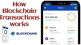 How blockchain works when making transaction from one place to another