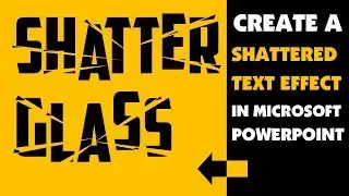 Create A Shattered Text Effect In PowerPoint