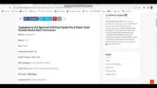 Symphony i32 Hw1 V10 Flash File Dead Fix WIthout Risk Password Frp Remove