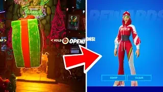What Is INSIDE EACH PRESENT in Fortnite Winterfest 2022! (Free Skin Presents)
