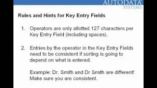Creaitng A Key Entry Field In Scannable Office
