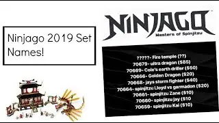 New Lego Ninjago 2019 Set Names leaked!