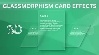 CSS Transformation Glassmorphism Card Effects with Magic Gradient..!