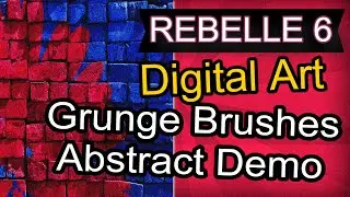 Rebelle 6 Pro Grunge Brushes Demo - Smooth strokes, blended colours!