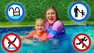 Alice learns safety rules in the pool - Useful story for kids