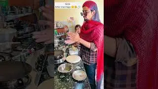 Girls before v/s after marriage 😂 
