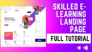 Skilled E-Learning Landing Page Full Project Tutorial (FrontendMentor.io)