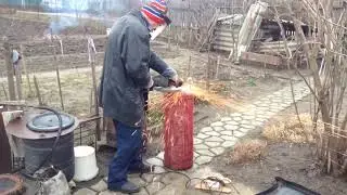 Как безопасно разрезать газовый баллон? Фильм 2.How to safely cut a gas bottle. Video 2.