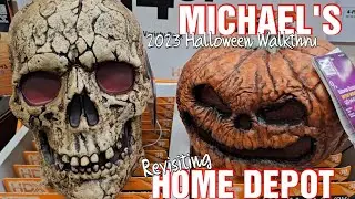 2023 Michael's and Home Depot Halloween walkthru! No Spookytown ... :(