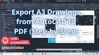 Export A3 Drawings from AutoCAD to PDF (Step-by-Step)